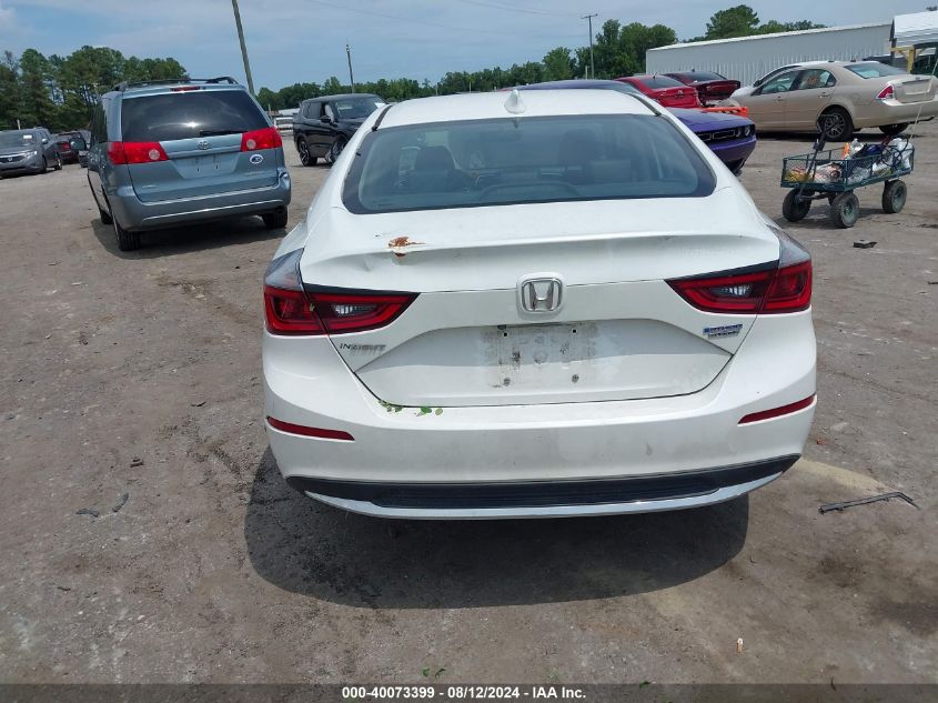 2019 Honda Insight Touring VIN: 19XZE4F98KE013563 Lot: 40073399