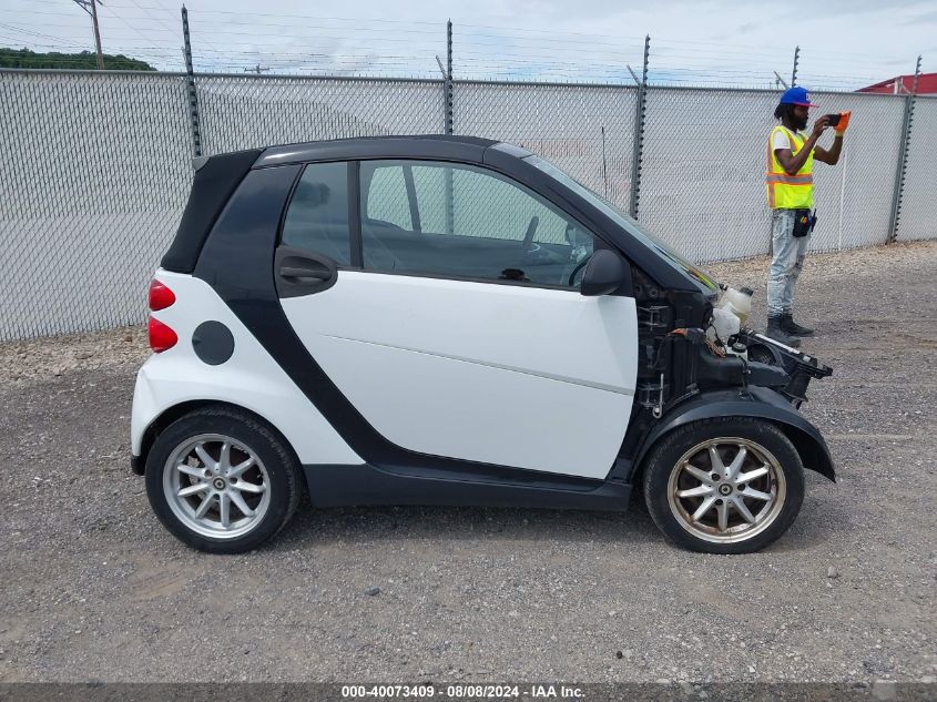 2008 Smart Fortwo Passion VIN: WMEEK31X48K134105 Lot: 40073409