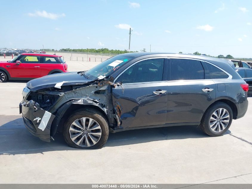 2016 Acura Mdx Technology Acurawatch Plus Packages/Technology Package VIN: 5FRYD3H40GB008335 Lot: 40073448