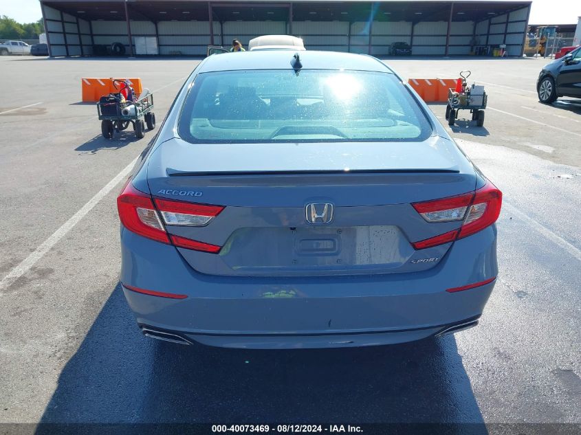 2022 Honda Accord Sport VIN: 1HGCV1F36NA005972 Lot: 40073469