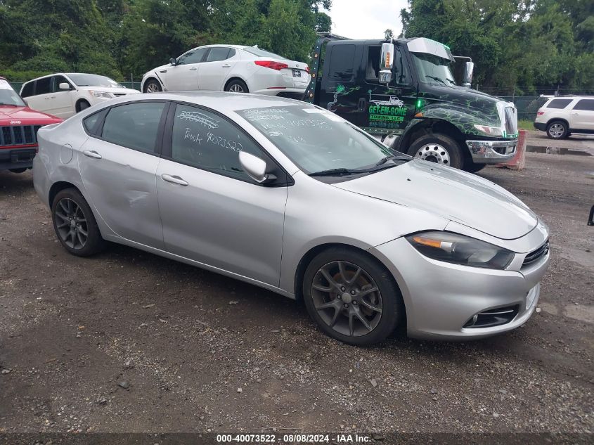 2013 Dodge Dart Rallye VIN: 1C3CDFBA2DD123165 Lot: 40073522