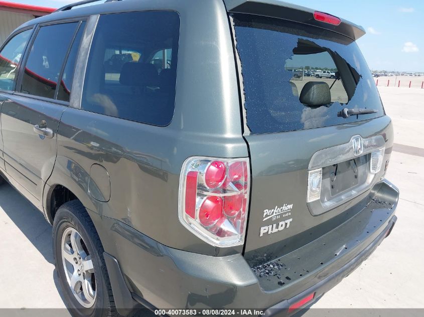 2006 Honda Pilot Ex-L VIN: 5FNYF18536B024889 Lot: 40073583