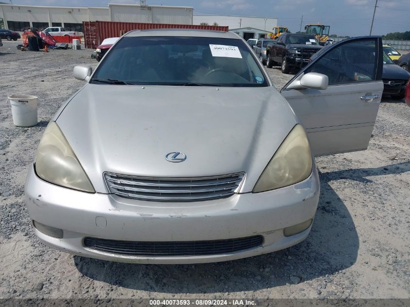 2004 Lexus Es 330 VIN: JTHBA30GX40013184 Lot: 40073593