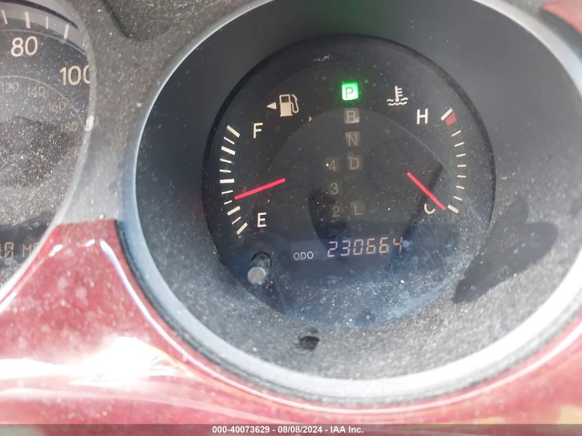 2004 Lexus Es 330 VIN: JTHBA30G945008125 Lot: 40073629