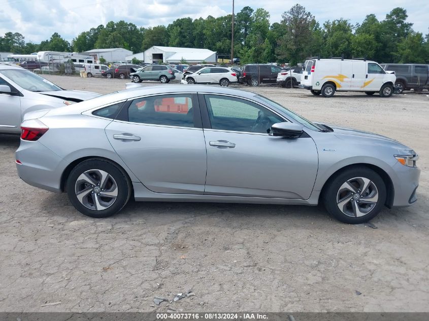 2019 Honda Insight Ex VIN: 19XZE4F51KE024045 Lot: 40073716