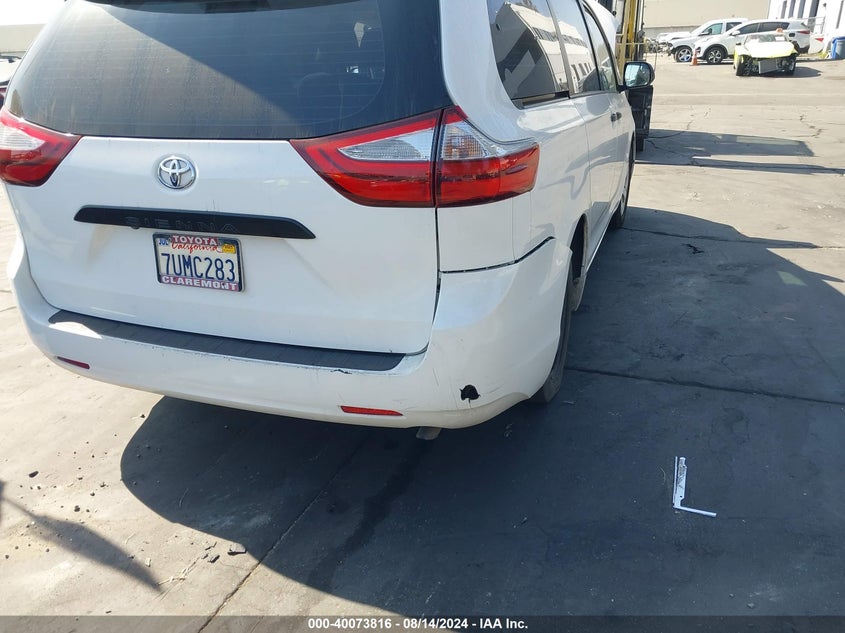 2016 Toyota Sienna L VIN: 5TDZK3DC4GS759734 Lot: 40073816