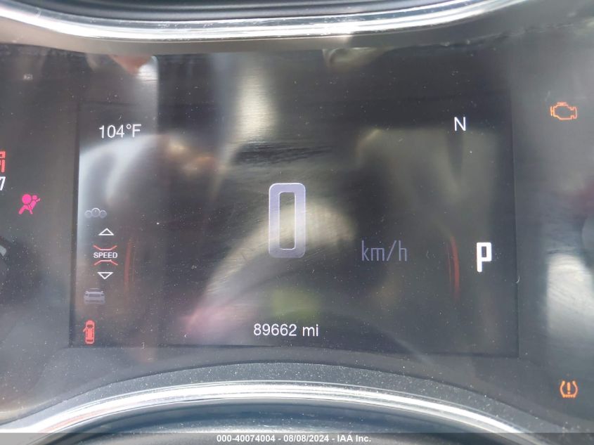 2017 Dodge Durango R/T Rwd VIN: 1C4SDHCT7HC757618 Lot: 40074004