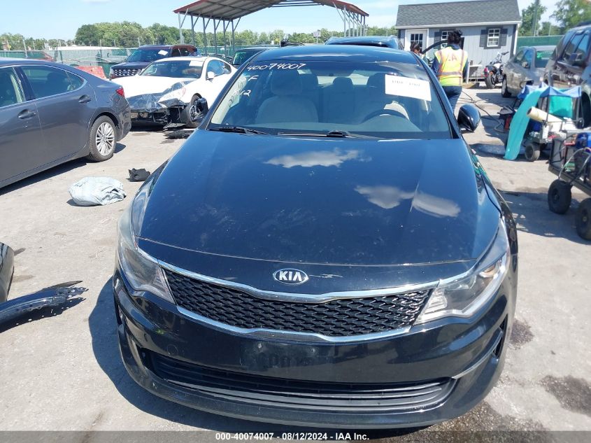 2016 Kia Optima Lx VIN: 5XXGT4L39GG102991 Lot: 40074007