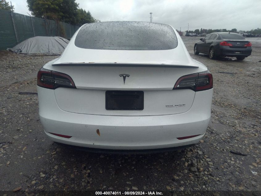 2019 Tesla Model 3 Long Range/Performance VIN: 5YJ3E1EB2KF487365 Lot: 40074011