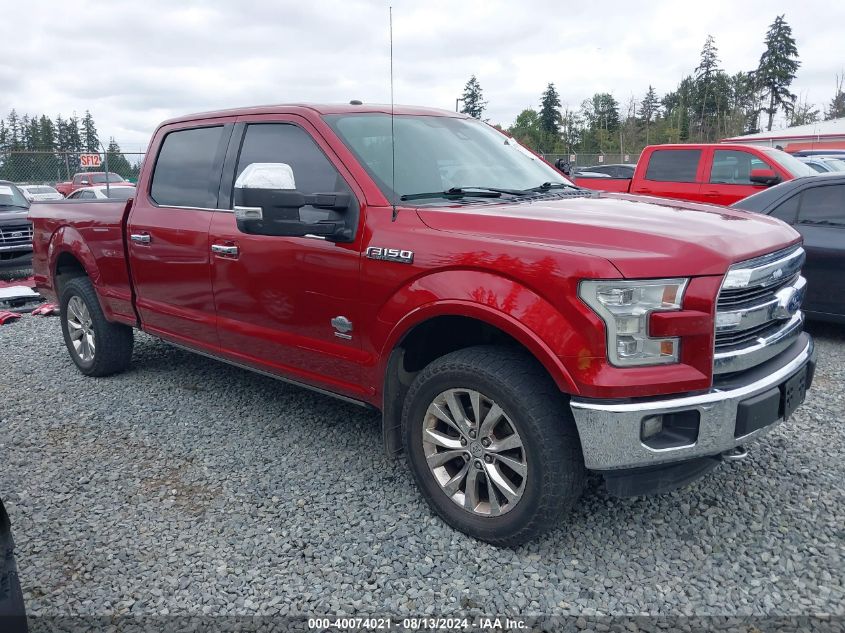 2015 FORD F-150 KING RANCH - 1FTFW1EG9FFA82403