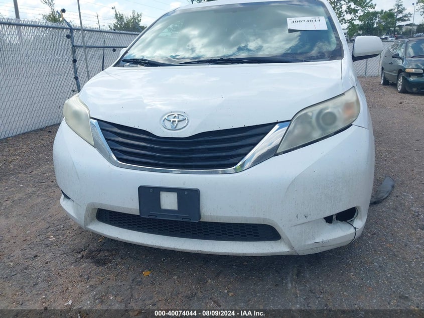 2012 Toyota Sienna Le V6 8 Passenger VIN: 5TDKK3DC6CS225016 Lot: 40074044