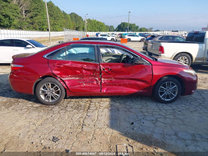 2016 Toyota Camry Se VIN: 4T1BF1FK3GU531228 Lot: 40074047