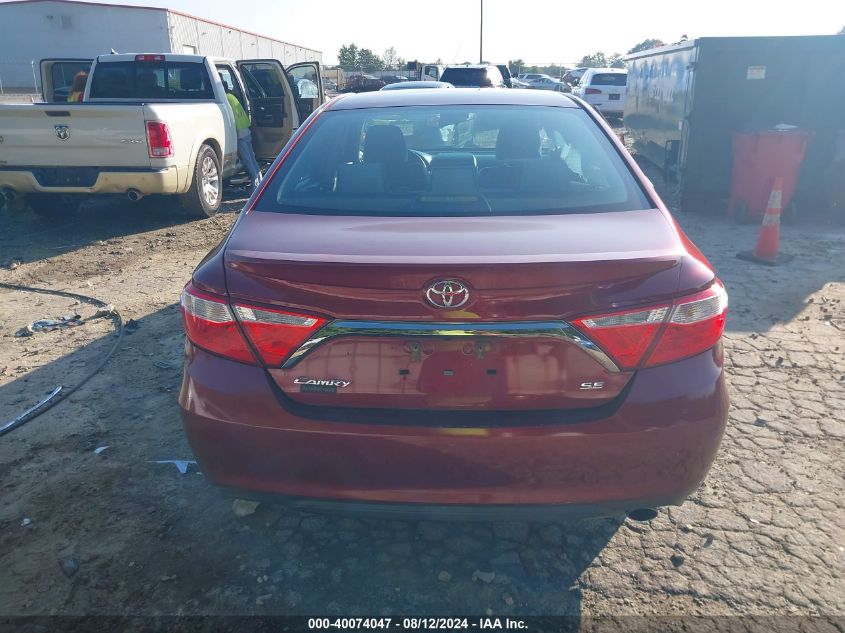 2016 Toyota Camry Se VIN: 4T1BF1FK3GU531228 Lot: 40074047