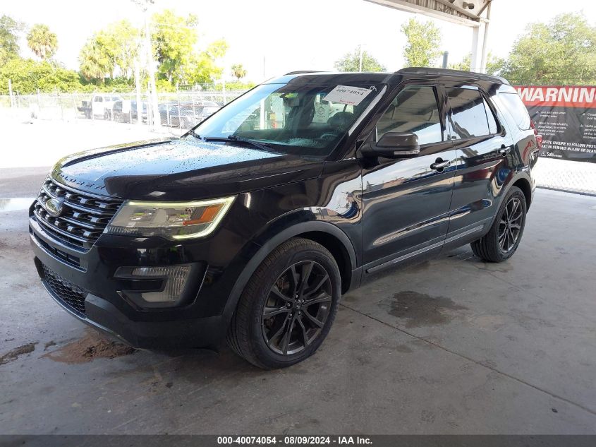 2017 Ford Explorer Xlt VIN: 1FM5K7D83HGB61739 Lot: 40074054