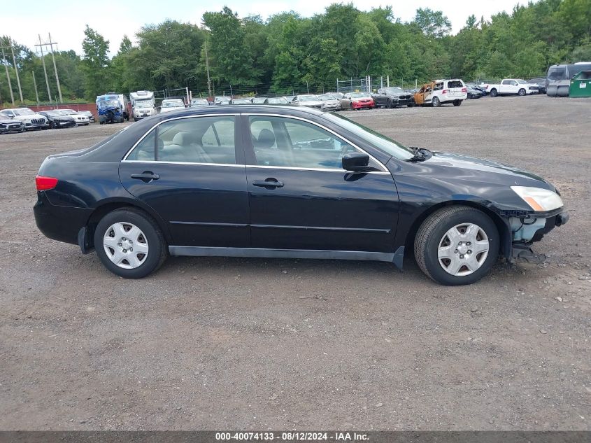 2005 Honda Accord 2.4 Lx VIN: 1HGCM56455A130285 Lot: 40074133