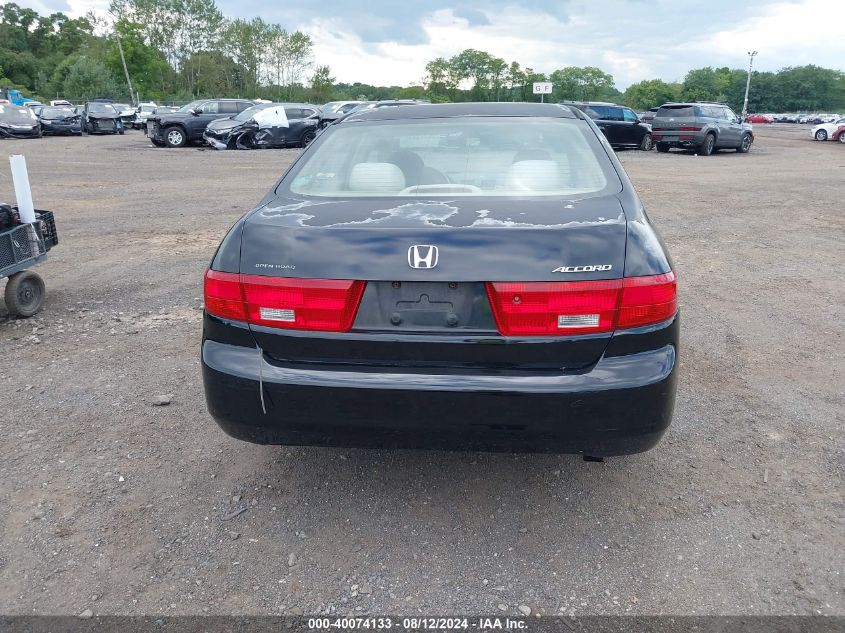 2005 Honda Accord 2.4 Lx VIN: 1HGCM56455A130285 Lot: 40074133