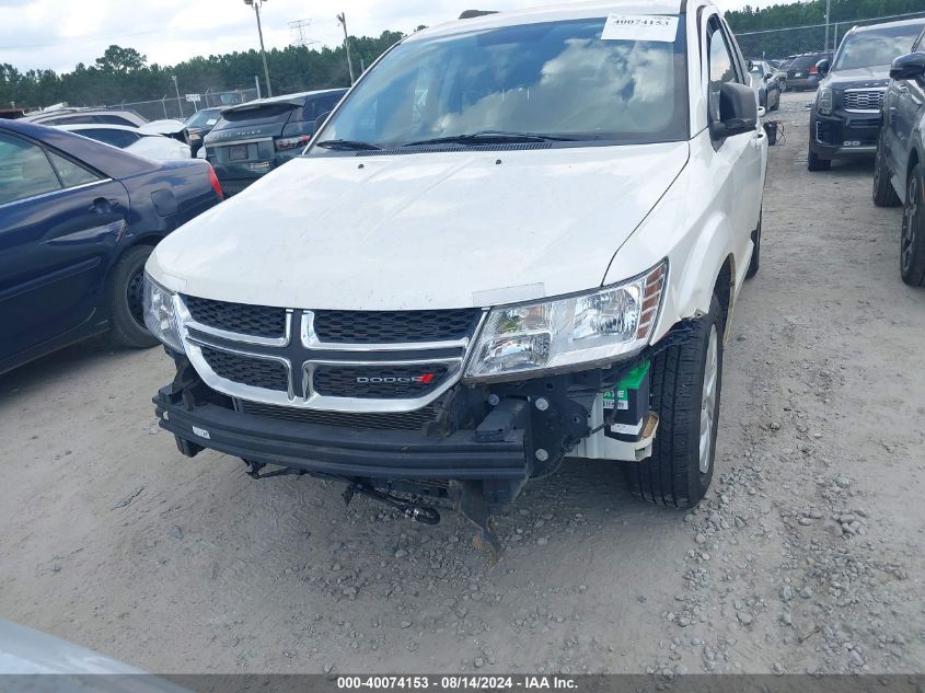 2017 Dodge Journey Se VIN: 3C4PDCAB8HT706958 Lot: 40074153