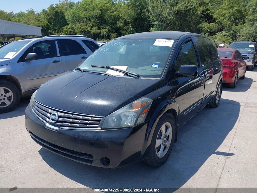 2008 Nissan Quest 3.5 VIN: 5N1BV28UX8N119424 Lot: 40074225