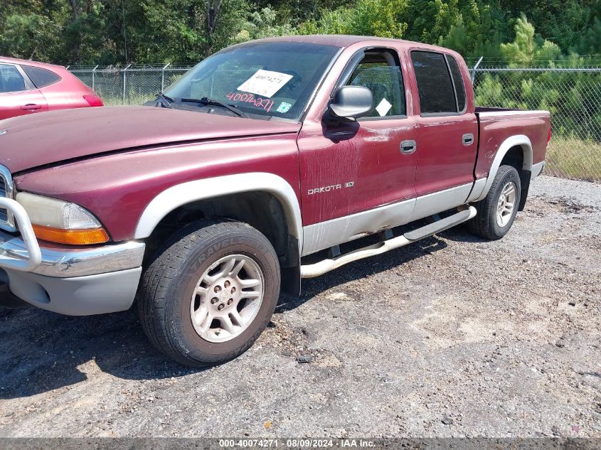 2001 Dodge Dakota Slt/Sport VIN: 1B7GG2AZ91S200965 Lot: 40074271