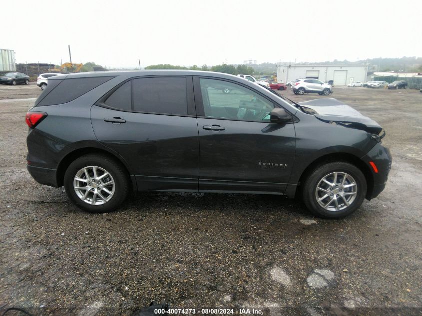 2022 Chevrolet Equinox Awd Ls VIN: 3GNAXSEV3NS103839 Lot: 40074273