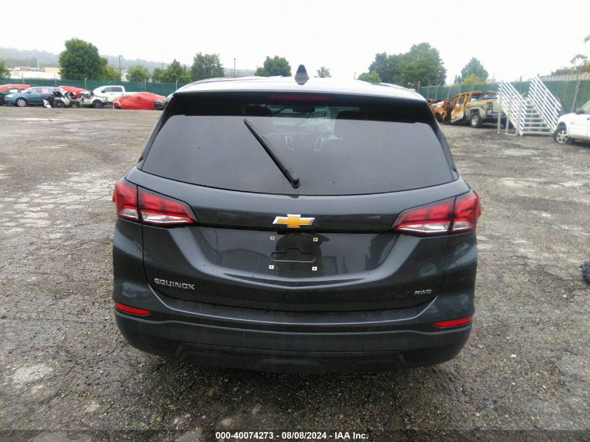 2022 Chevrolet Equinox Awd Ls VIN: 3GNAXSEV3NS103839 Lot: 40074273