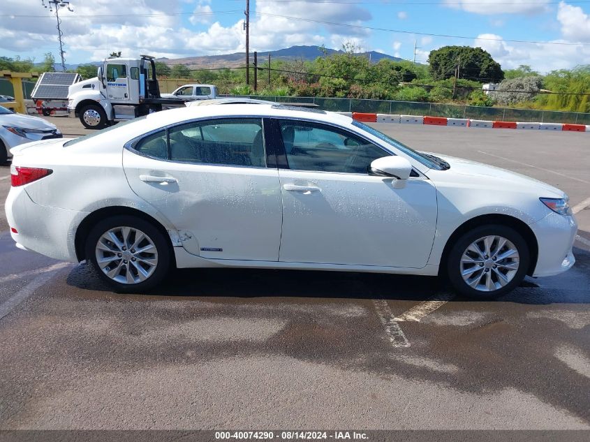 2014 Lexus Es 300H VIN: JTHBW1GGXE2038913 Lot: 40074290