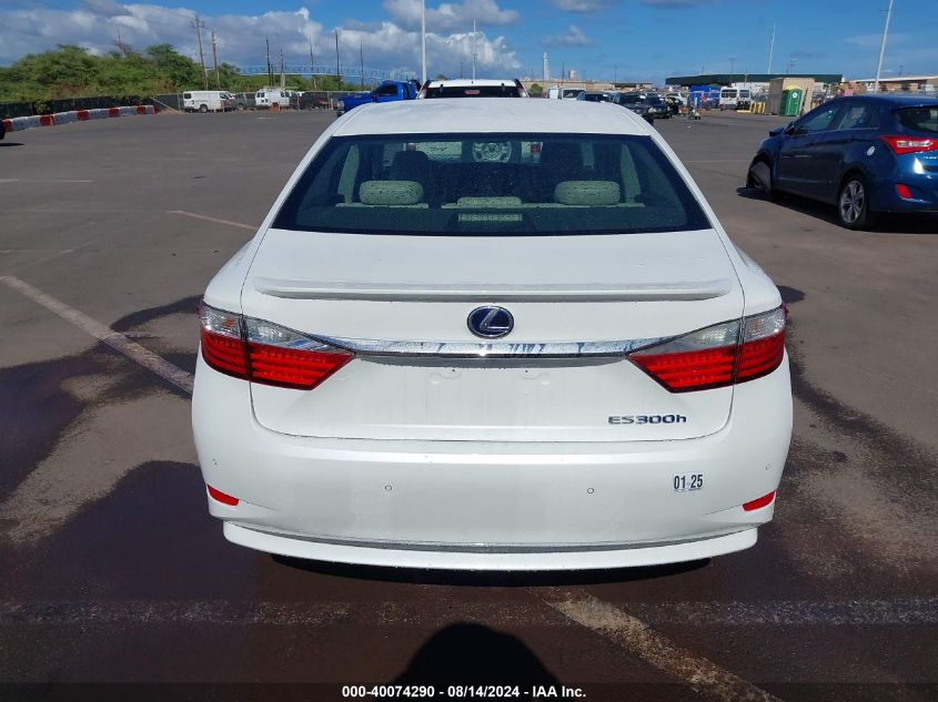 2014 Lexus Es 300H VIN: JTHBW1GGXE2038913 Lot: 40074290