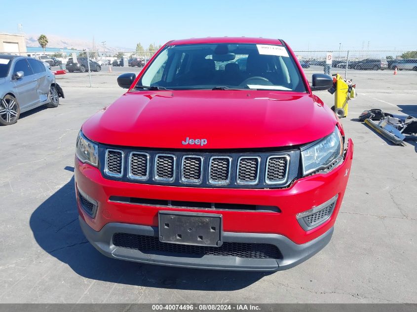 2018 Jeep Compass Sport Fwd VIN: 3C4NJCAB0JT137125 Lot: 40074496