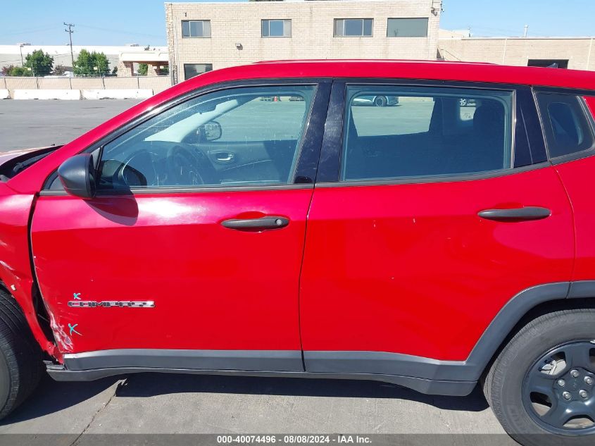 2018 Jeep Compass Sport Fwd VIN: 3C4NJCAB0JT137125 Lot: 40074496
