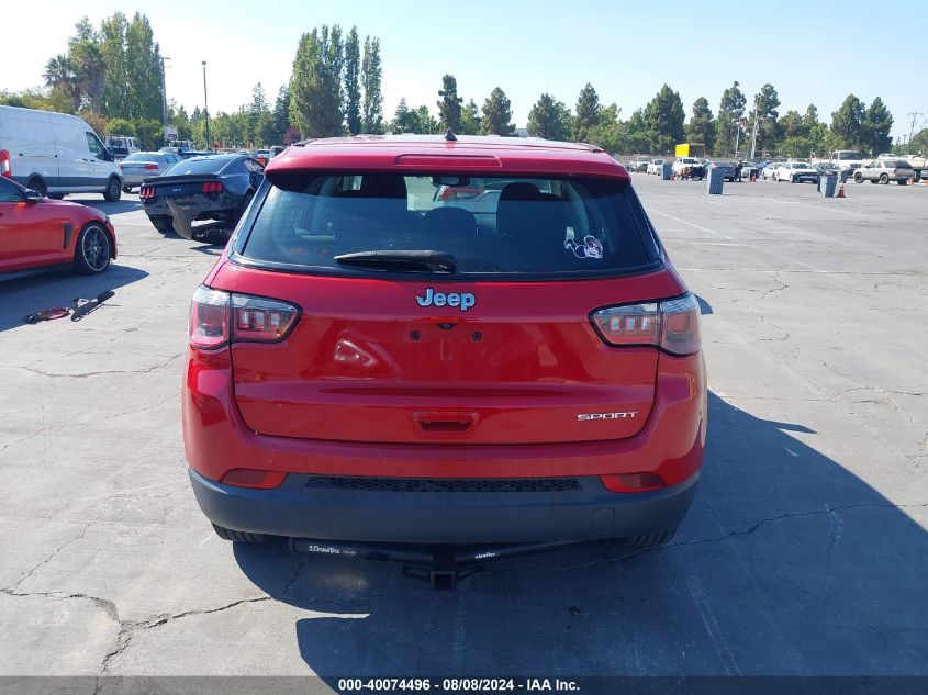 2018 Jeep Compass Sport Fwd VIN: 3C4NJCAB0JT137125 Lot: 40074496