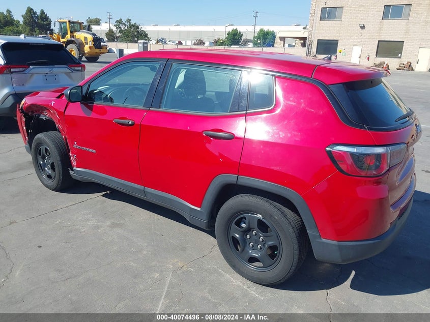 VIN 3C4NJCAB0JT137125 2018 JEEP COMPASS SPORT FWD