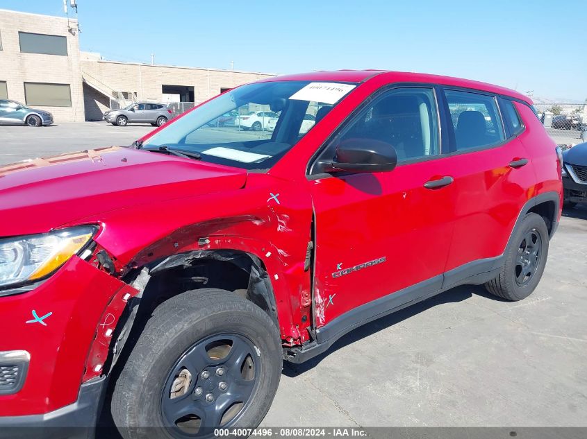 2018 Jeep Compass Sport Fwd VIN: 3C4NJCAB0JT137125 Lot: 40074496