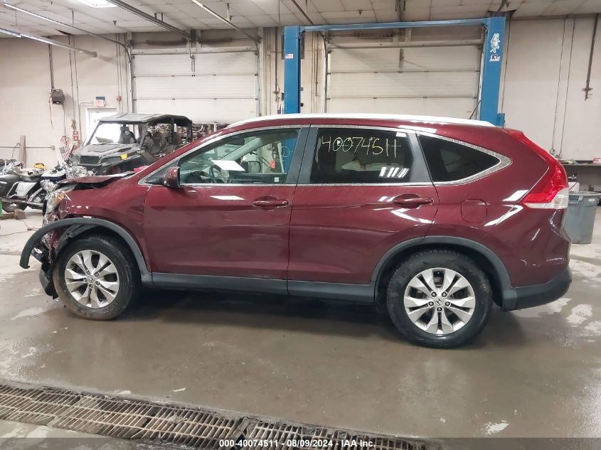 2014 Honda Cr-V Ex-L VIN: 5J6RM4H77EL096309 Lot: 40074511