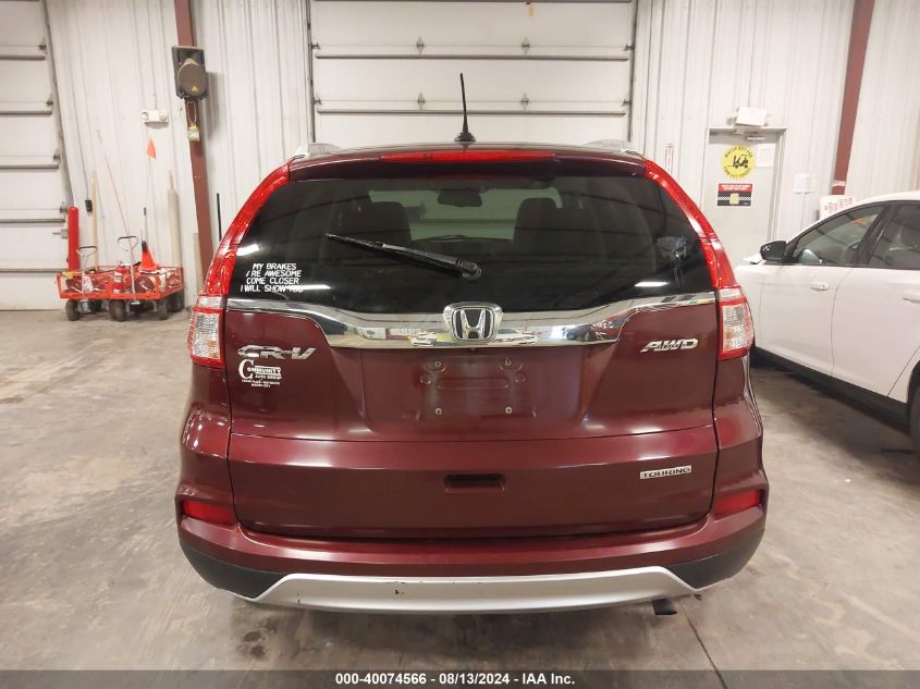 2015 HONDA CR-V TOURING - 5J6RM4H91FL120722