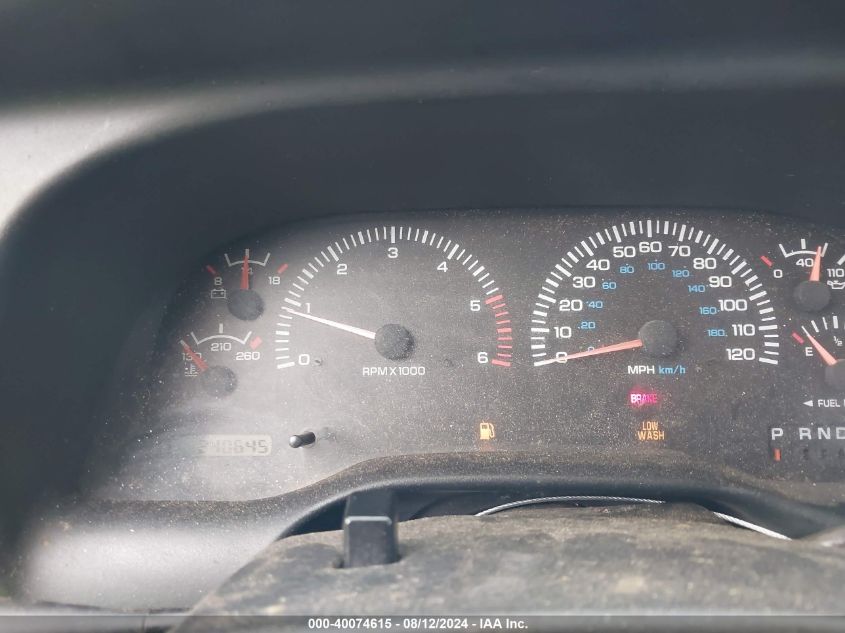 1998 Dodge Ram 1500 VIN: 1B7HF16Y2WS626974 Lot: 40074615