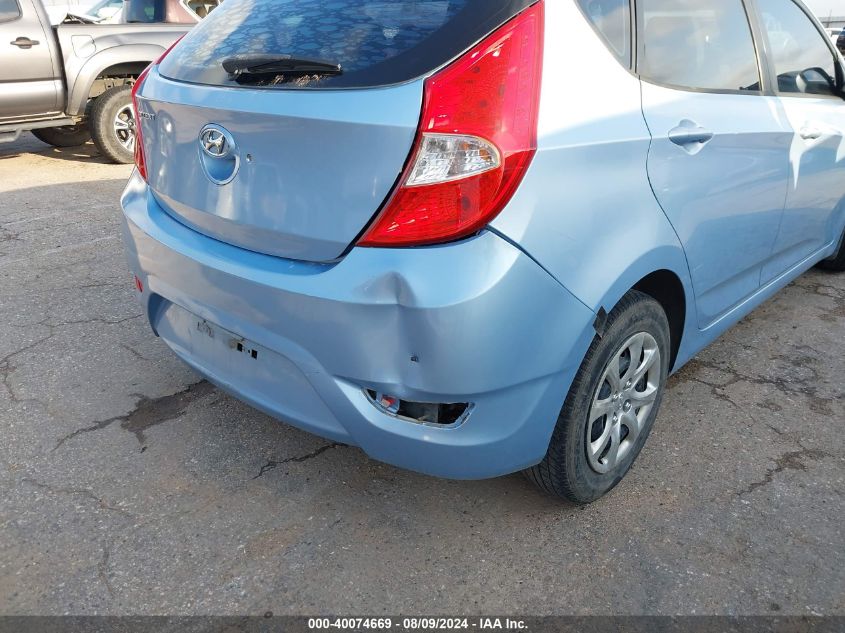 2014 Hyundai Accent Gs VIN: KMHCT5AE3EU158016 Lot: 40074669