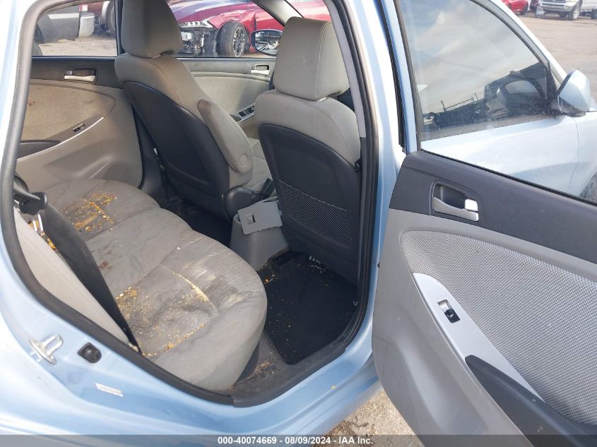 2014 Hyundai Accent Gs VIN: KMHCT5AE3EU158016 Lot: 40074669