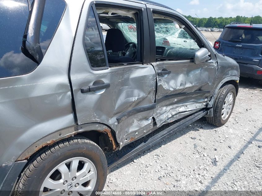 2006 Honda Cr-V Ex VIN: JHLRD78846C034175 Lot: 40074685