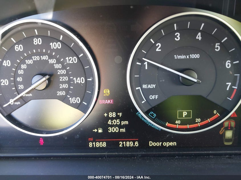 2014 BMW 328I VIN: WBA3C1C51EK117158 Lot: 40074701