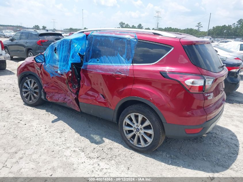 2017 FORD ESCAPE TITANIUM - 1FMCU0J94HUB46125