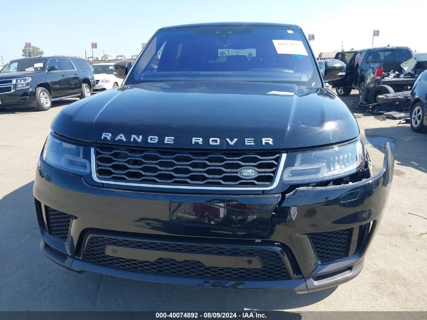 2019 Land Rover Range Rover Sport Se VIN: SALWG2RV6KA416270 Lot: 40074892