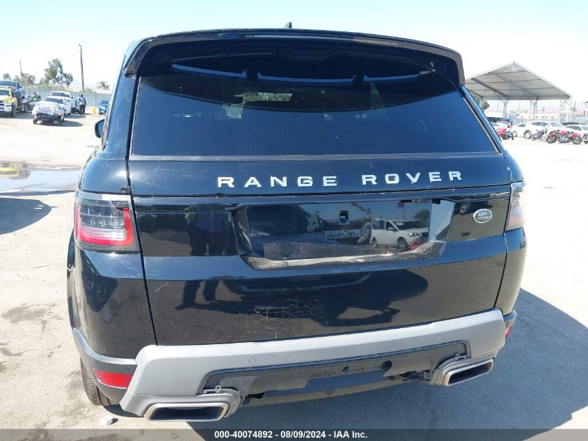 2019 Land Rover Range Rover Sport Se VIN: SALWG2RV6KA416270 Lot: 40074892