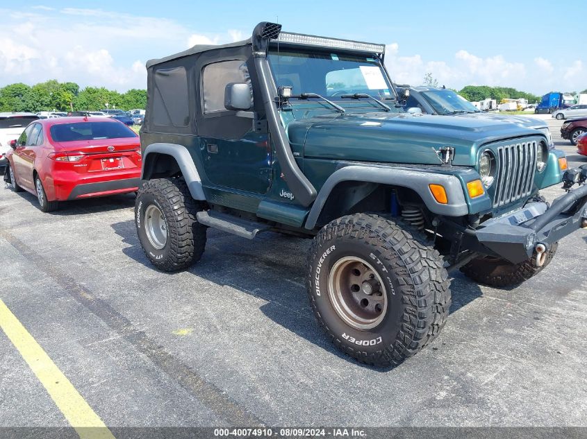 1999 Jeep Wrangler Sahara VIN: 1J4FY49S1XP418545 Lot: 40074910