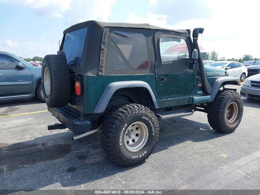 1999 Jeep Wrangler Sahara VIN: 1J4FY49S1XP418545 Lot: 40074910