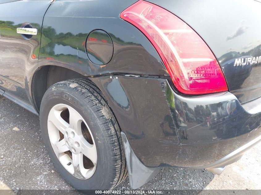 2005 Nissan Murano Sl VIN: JN8AZ08W25W429510 Lot: 40074922