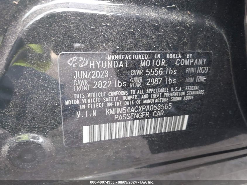 KMHM54ACXPA053565 2023 Hyundai Ioniq 6 Limited