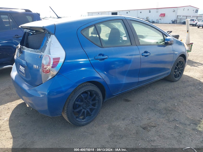 2012 Toyota Prius C Two VIN: JTDKDTB38C1527045 Lot: 40075018