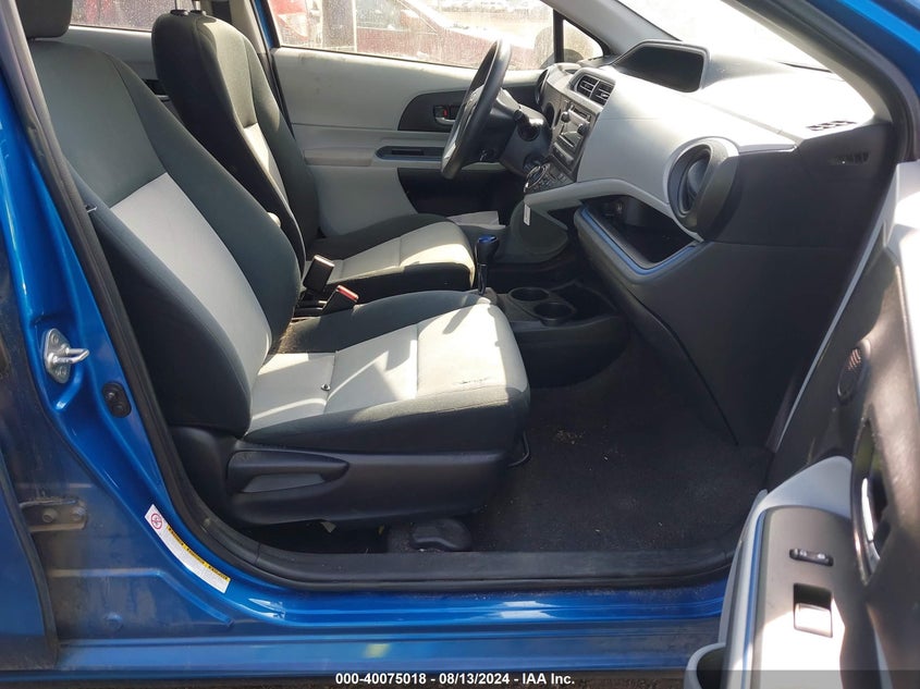 2012 Toyota Prius C Two VIN: JTDKDTB38C1527045 Lot: 40075018