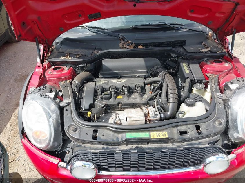 2008 Mini Cooper S VIN: WMWMF73598TT88174 Lot: 40075103