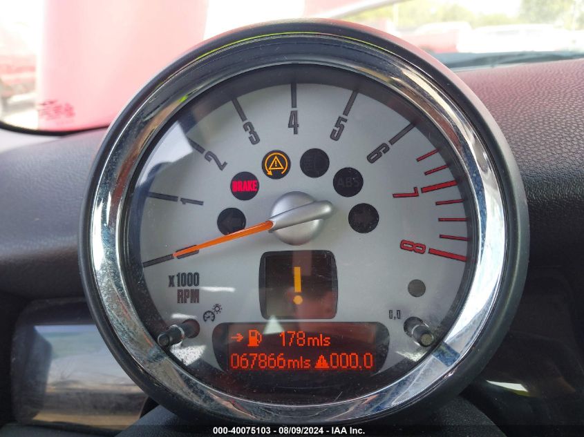 2008 Mini Cooper S VIN: WMWMF73598TT88174 Lot: 40075103